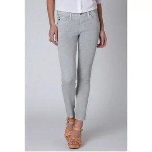 AG Adriano Goldschmied Women’s 30R the Stevie Ankle Slim Straight Leg Gray Jeans